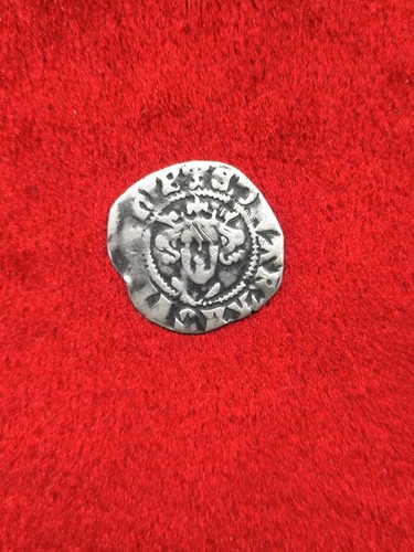 Edward hammered silver penny - silver,