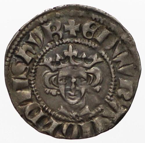 Edward hammered silver penny - silver,