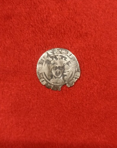 Edward hammered silver penny - edward,