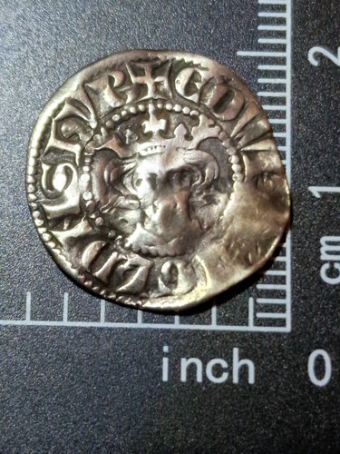 Edward hammered silver penny - silver,