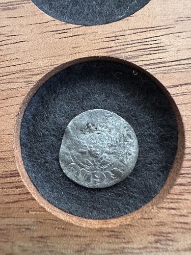 Edward silver hammered penny - hammered,