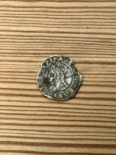 Elizabeth 1st penny hammered - elizabeth,