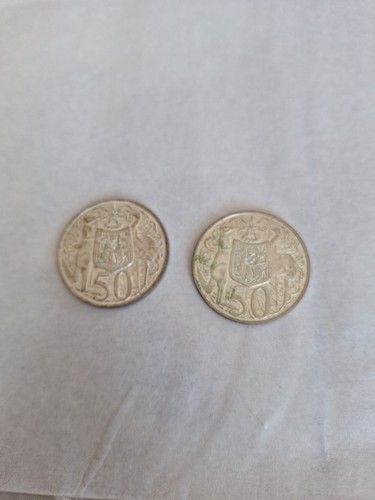 1966 australian round cent - australian, 50-cent