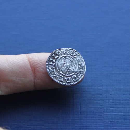 Hammered silver saxon viking - hammered,