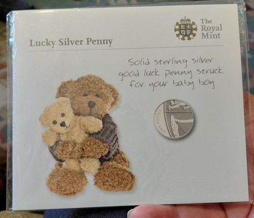 Royal mint lucky silver penny - royal,