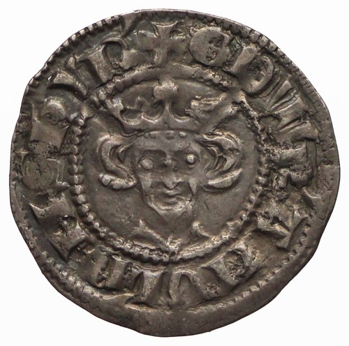 Edward hammered silver - silver, penny