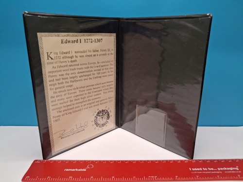 Vintage edward silver penny - i,