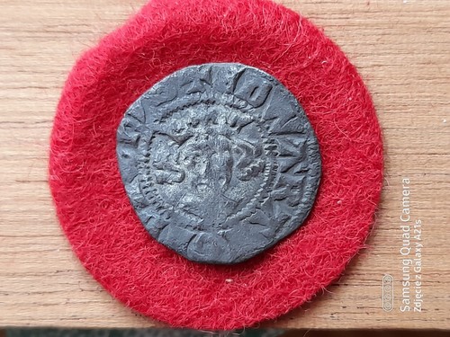 Edward hammered silver penny - edward,