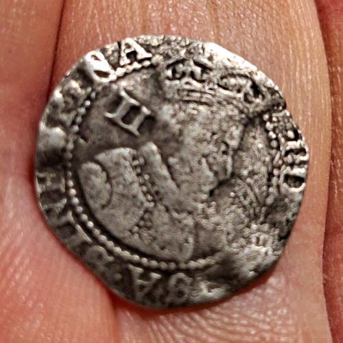 James 1st silver half groat - silver,