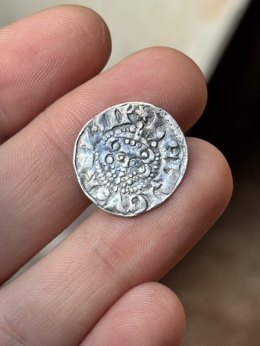 Silver hammered penny
