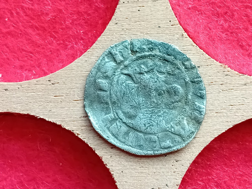 Edward hammered silver penny - edward,