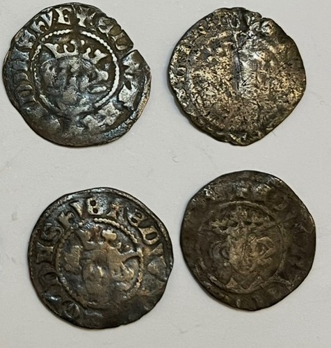 Edward silver pennys - silver, x