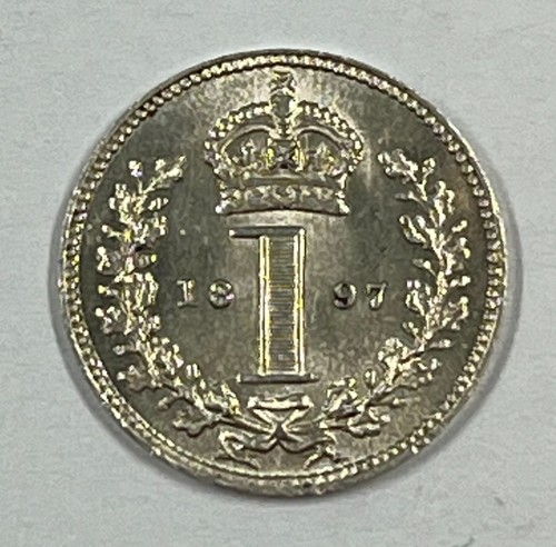 1897 maundy penny victoria - penny,