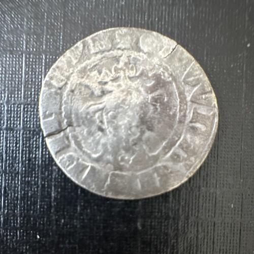 Edward hammered silver penny - hammered,