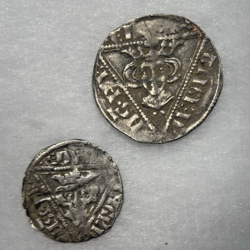 Edward irish silver penny - silver, &