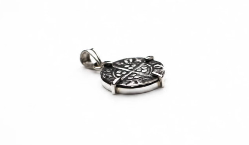 Edward silver penny pendant - silver,