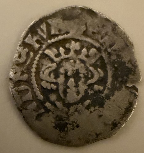 Edward silver hammered penny - silver,