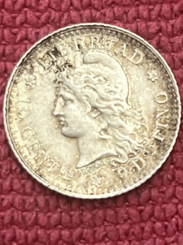 1882 silver argentinian - argentinian, 10